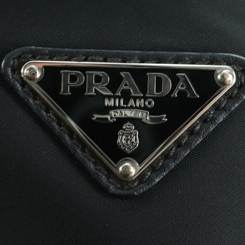 【日本直送】PRADA 單肩包 尼龍 黑色 銀色 BR3438 正品 yk20268SAV-16