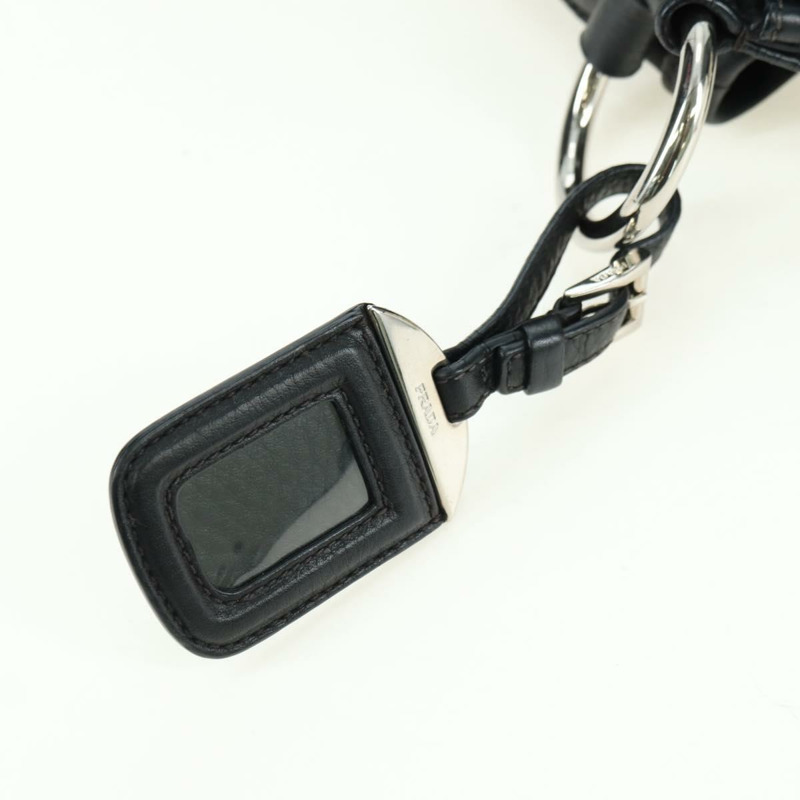 【日本直送】PRADA 單肩包 尼龍 黑色 銀色 BR3438 正品 yk20268SAV-17