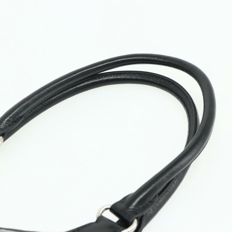 【日本直送】PRADA 手提包 皮革 黑色 銀色 正品 ka3962SAM-13