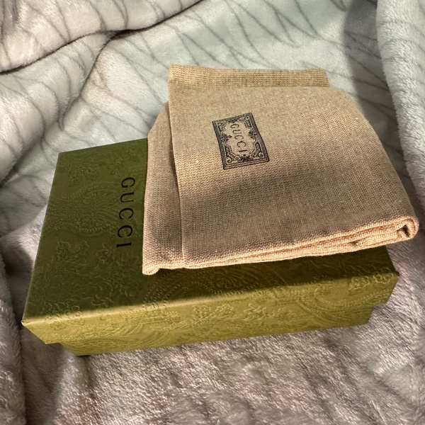 Gucci 黑色marmont 金釦短夾-17