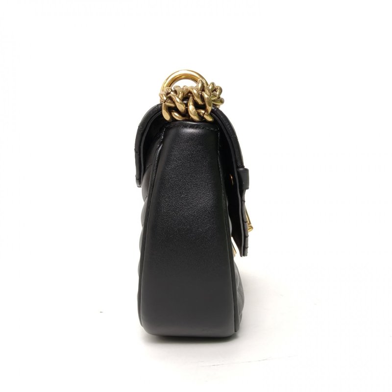 LOUIS VUITTON NewWave蜜臀包小號21黑色牛皮金扣2019肩背包-1