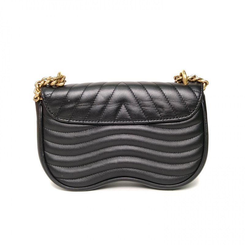 LOUIS VUITTON NewWave蜜臀包小號21黑色牛皮金扣2019肩背包-2