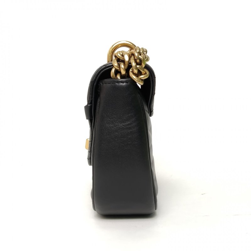 LOUIS VUITTON NewWave蜜臀包小號21黑色牛皮金扣2019肩背包-3