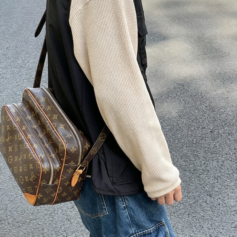 LouisVuitton路易威登經典老花橫版雙層相機包👨‍✈️-20