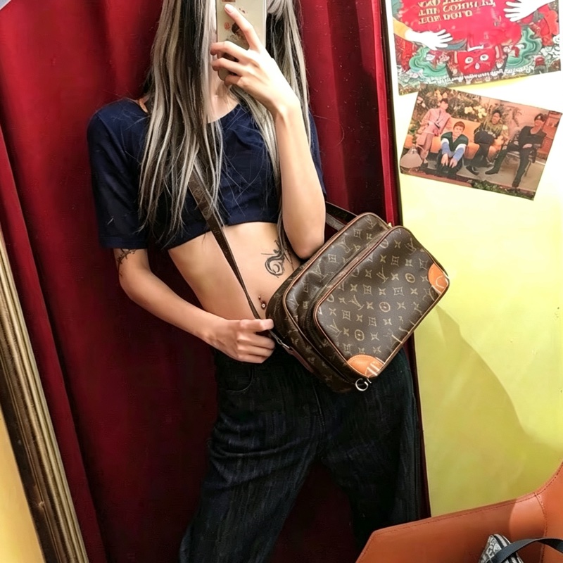 LouisVuitton路易威登經典老花橫版雙層相機包👨‍✈️-22