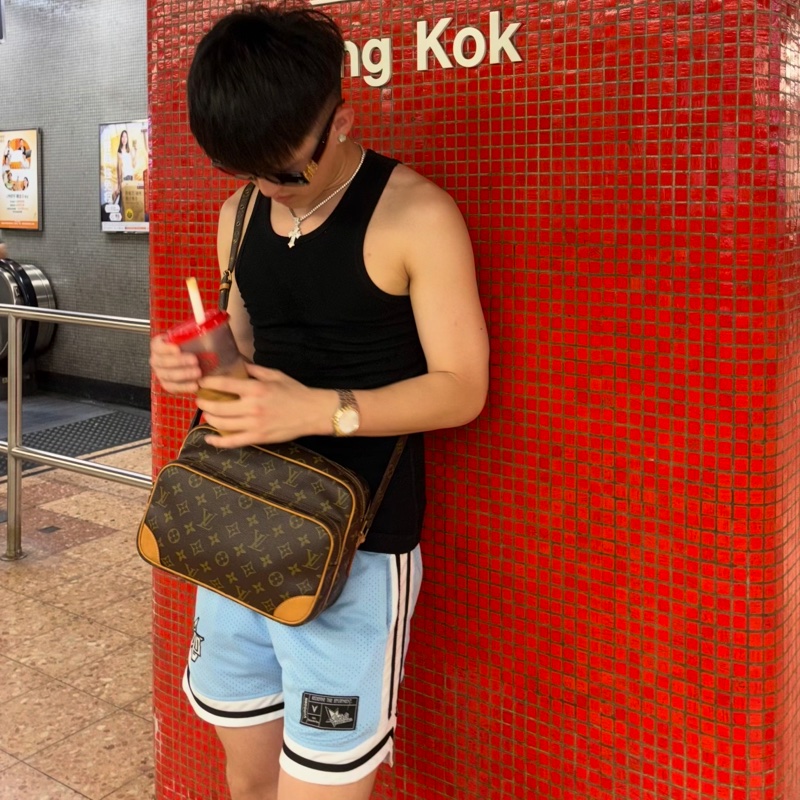 LouisVuitton路易威登經典老花橫版雙層相機包👨‍✈️-25