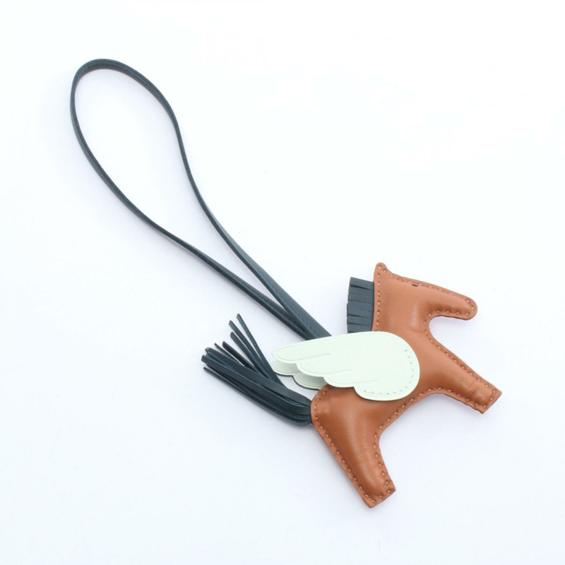 愛馬仕 Rodeo Pegasus PM 包飾，米洛羊羔皮，Swift 棕色，二手，女士-1