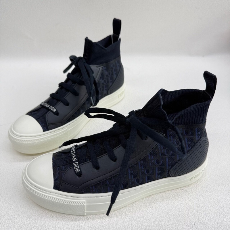 閒置新未使用DIOR迪奧 Walk'n'Dior Oblique 深藍色 35碼-1