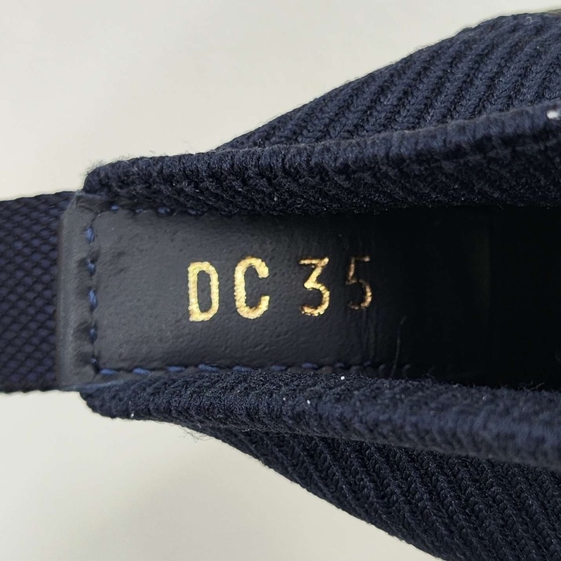 閒置新未使用DIOR迪奧 Walk'n'Dior Oblique 深藍色 35碼-6