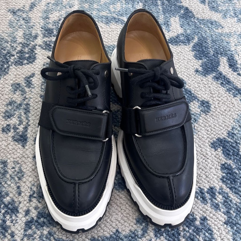 愛馬仕Hermes 黑色 bobby鞋 尺碼36  🈚附件-1