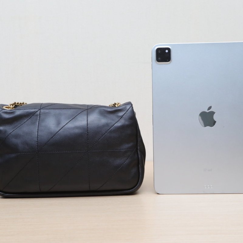 SAINT LAURENT JAMIE43Logo標識鏈條黑色羊皮金扣肩背包-4