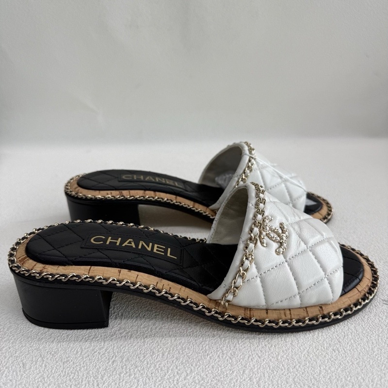 CHANEL香奈兒25A高級手工坊 皮穿鏈 logo 36碼-3