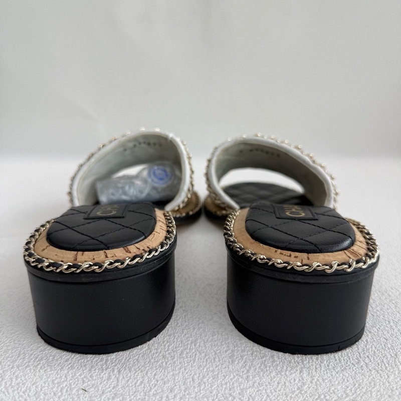 CHANEL香奈兒25A高級手工坊 皮穿鏈 logo 36碼-4