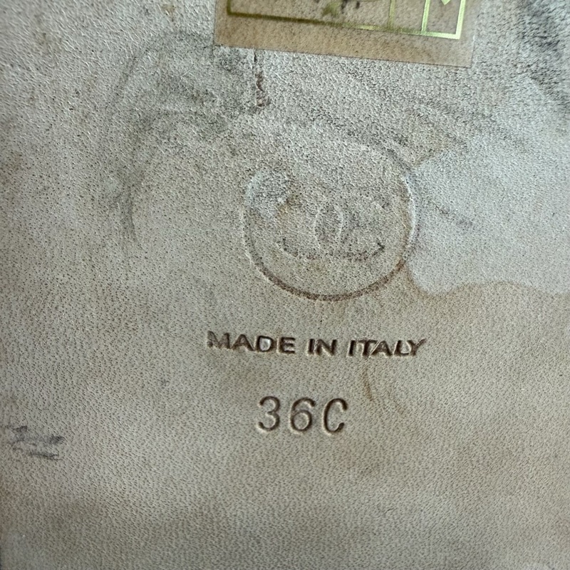 CHANEL香奈兒25A高級手工坊 皮穿鏈 logo 36碼-7