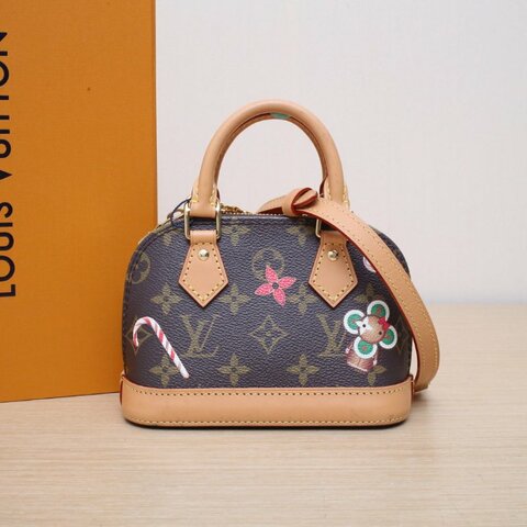 LOUIS VUITTON 老花PVC晶片Almanano聖誕限定款Vivenne肩背包