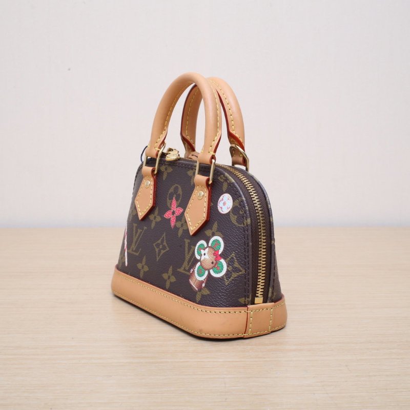 LOUIS VUITTON 老花PVC晶片Almanano聖誕限定款Vivenne肩背包-4