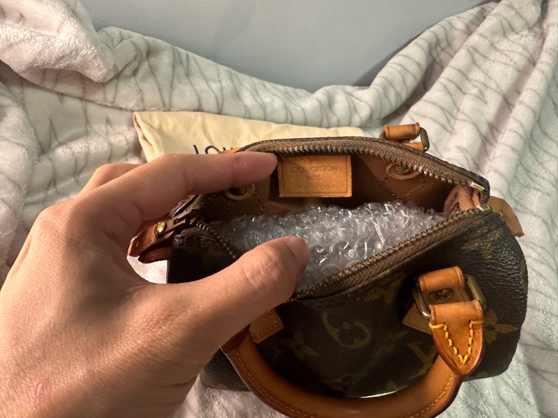 LV原花 Speedy Mini 手提包 古董收藏包-3