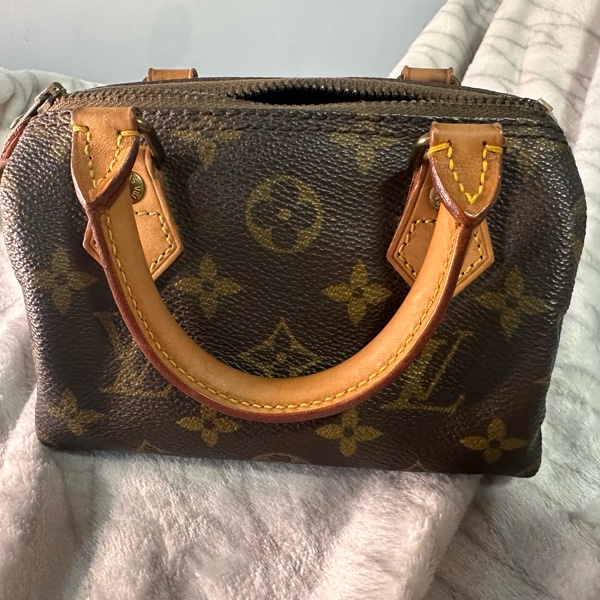 LV原花 Speedy Mini 手提包 古董收藏包-6