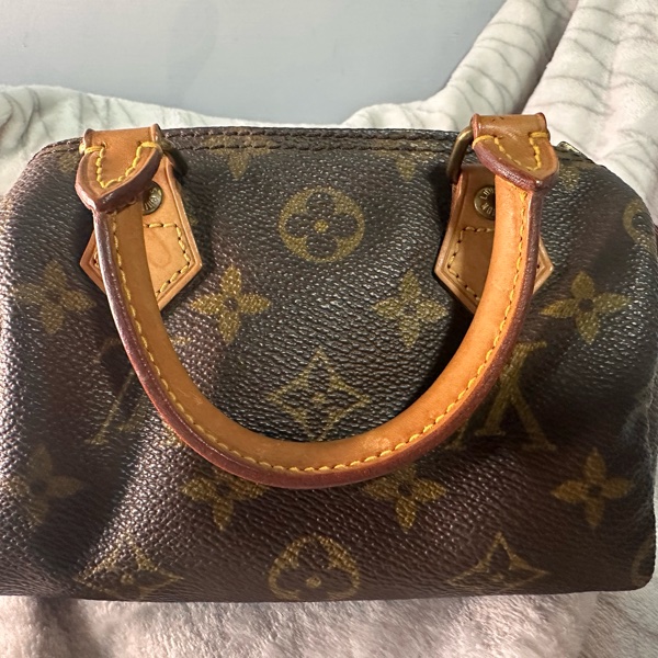 LV原花 Speedy Mini 手提包 古董收藏包-7