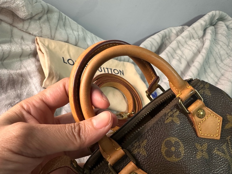 LV原花 Speedy Mini 手提包 古董收藏包-11