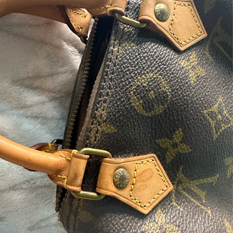 LV原花 Speedy Mini 手提包 古董收藏包-14
