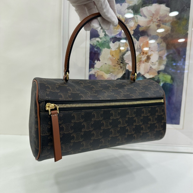 Celine 女士 Triomphe 圓筒包均碼常規、27.5cm*12cm*13cm-5