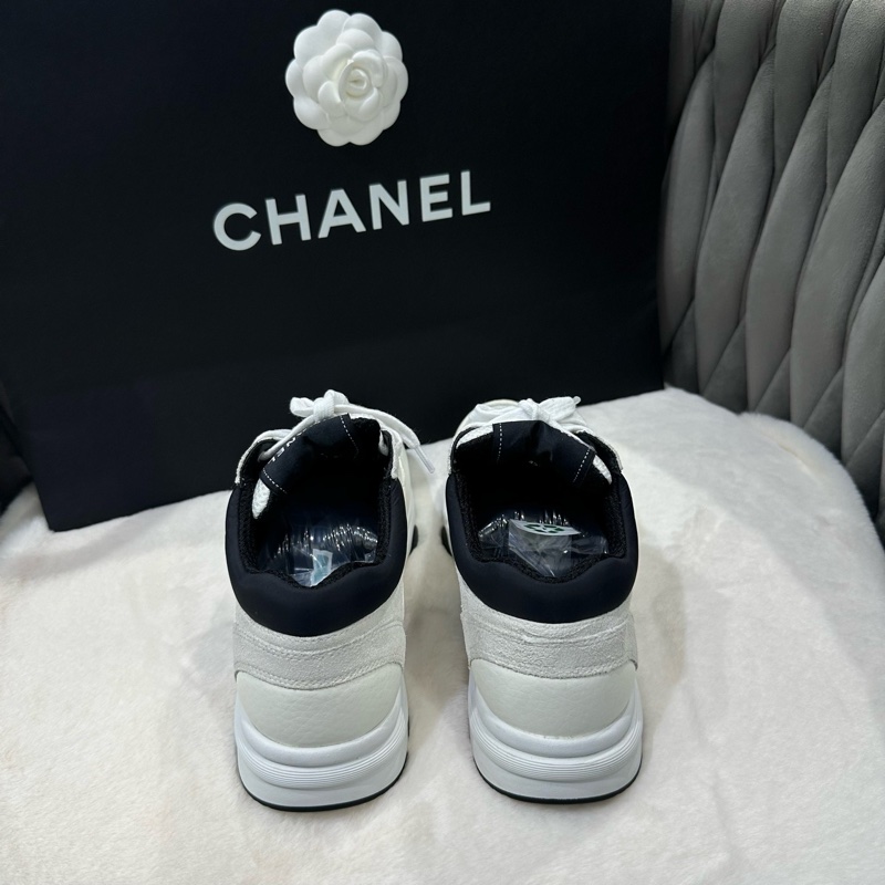 98新 CHANEL香奈兒  黑白熊貓網面  尺碼 37-4