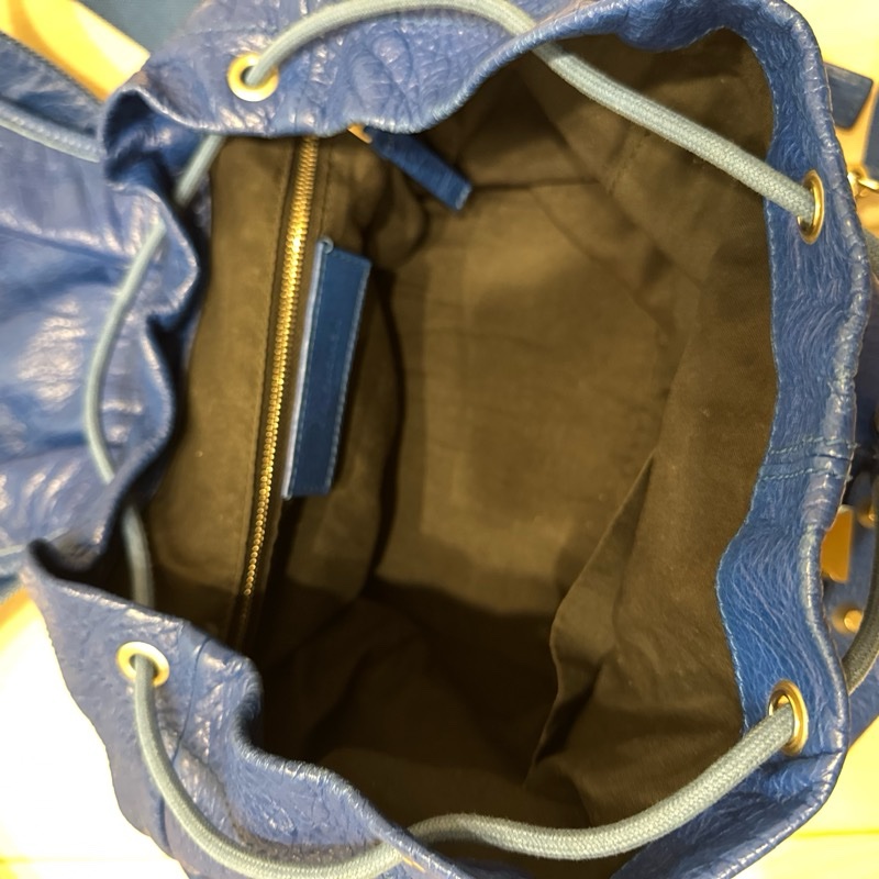 Balenciga 藍色後背包-5