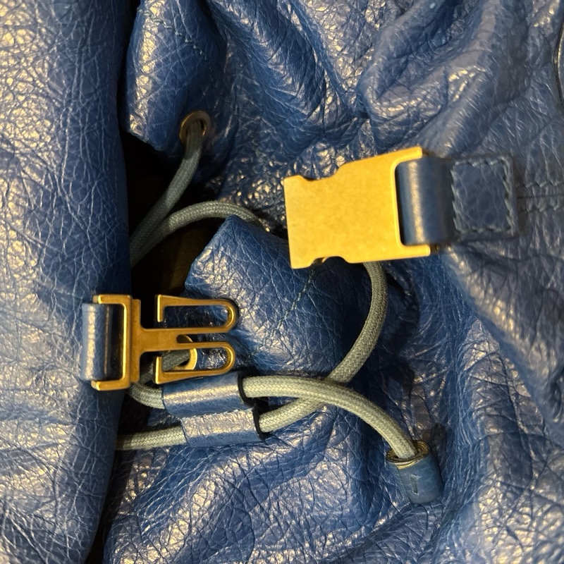 Balenciga 藍色後背包-7