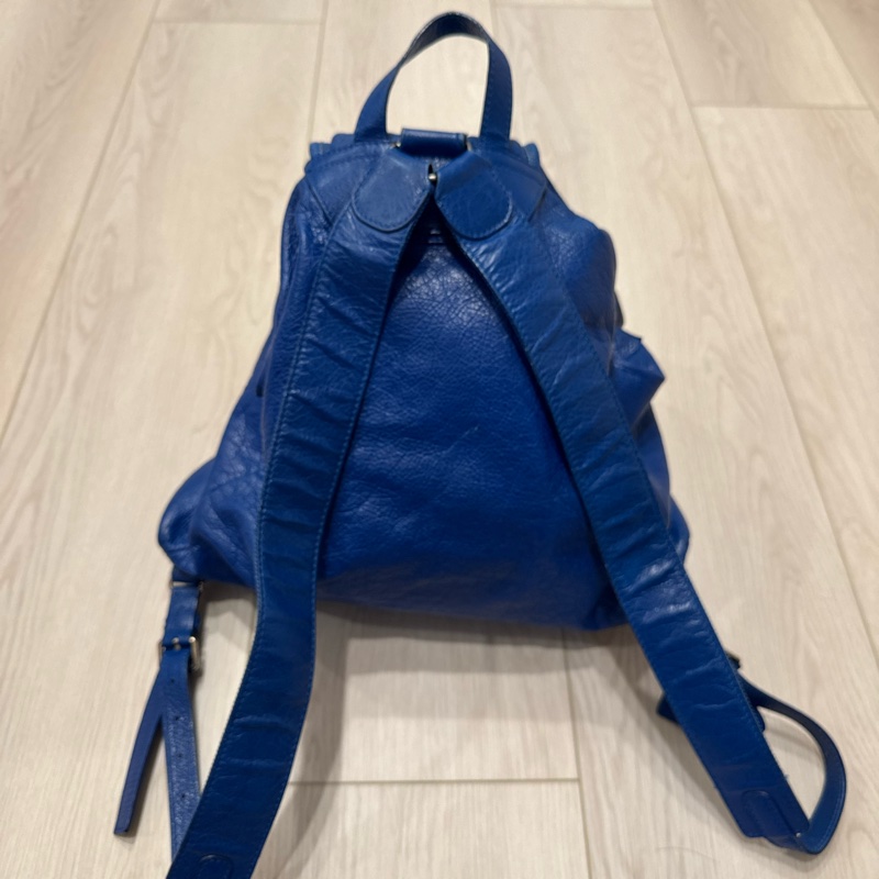 Balenciga 藍色後背包-9