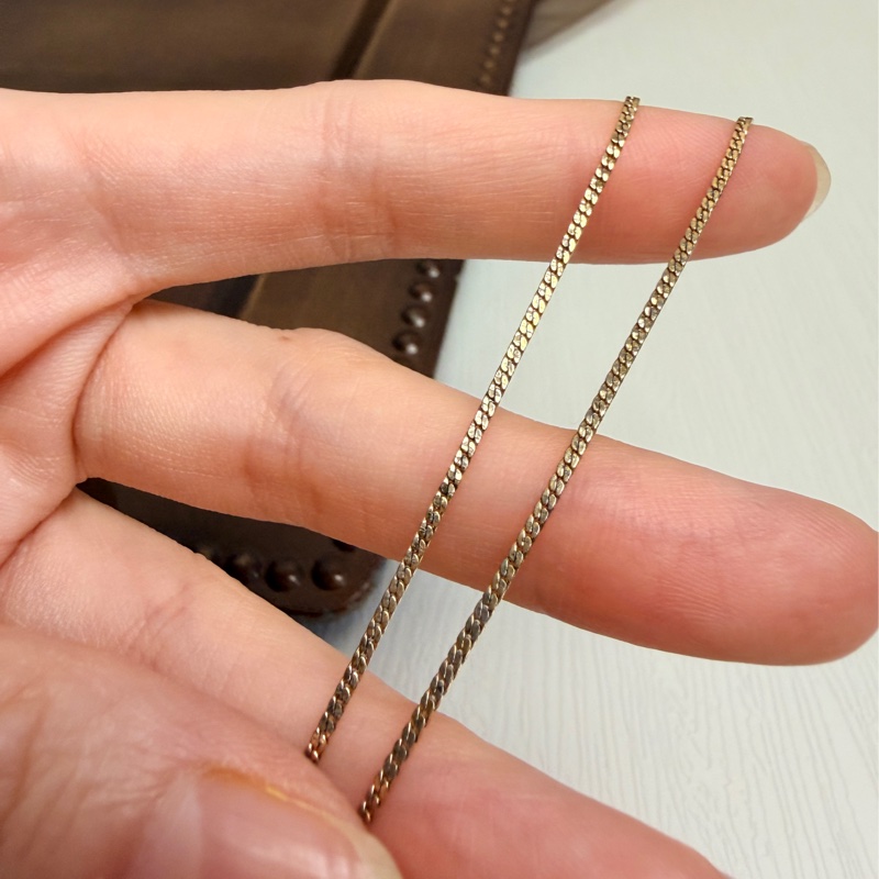 Christian Dior 迪奧鍍金琺瑯方牙項鏈 頸鍊 黑色-13