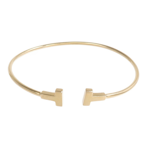 TIFFANY＆CO 18K黃金T Wire Bracelet手鐲