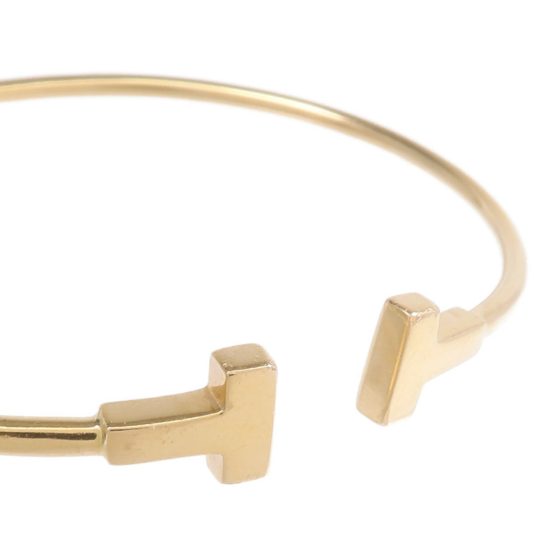 TIFFANY＆CO 18K黃金T Wire Bracelet手鐲-4