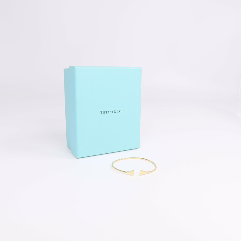 TIFFANY＆CO 18K黃金T Wire Bracelet手鐲-7