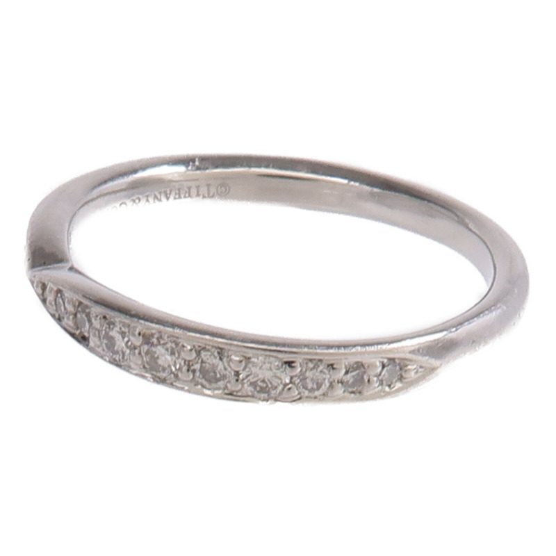 TIFFANY＆CO PT950鉑金Harmony Ring鑽石戒指-2