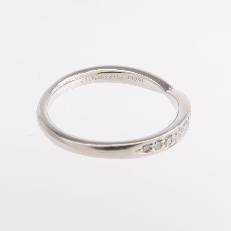 TIFFANY＆CO PT950鉑金Harmony Ring鑽石戒指-4