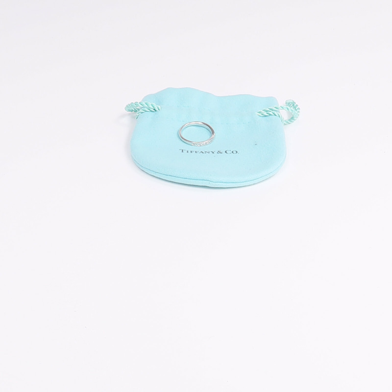 TIFFANY＆CO PT950鉑金Harmony Ring鑽石戒指-8
