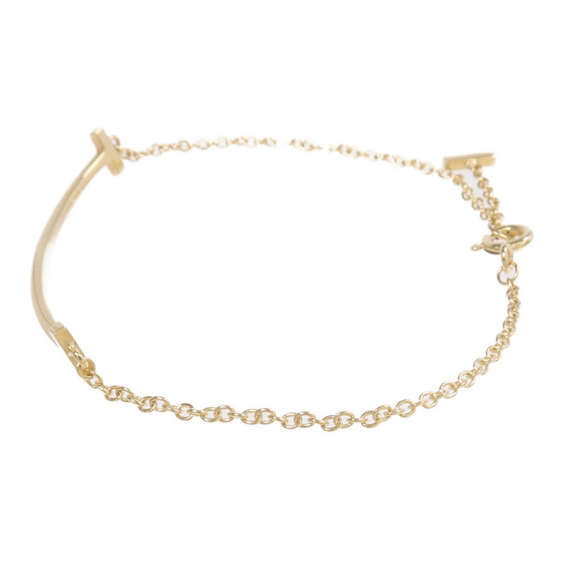 TIFFANY＆CO 18K黃金T Smile Bracelet手鏈-1