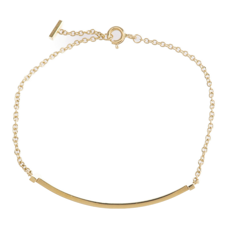 TIFFANY＆CO 18K黃金T Smile Bracelet手鏈-3
