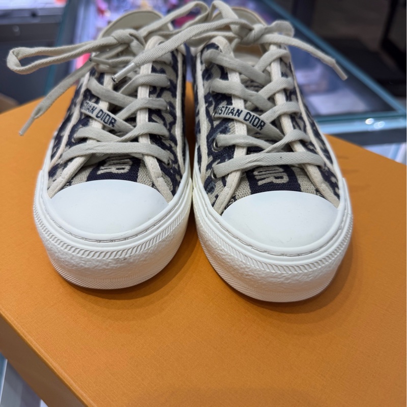 95新 迪奧/Dior Walk'n'Dior Oblique 老花滿印板鞋 尺碼/36碼-1