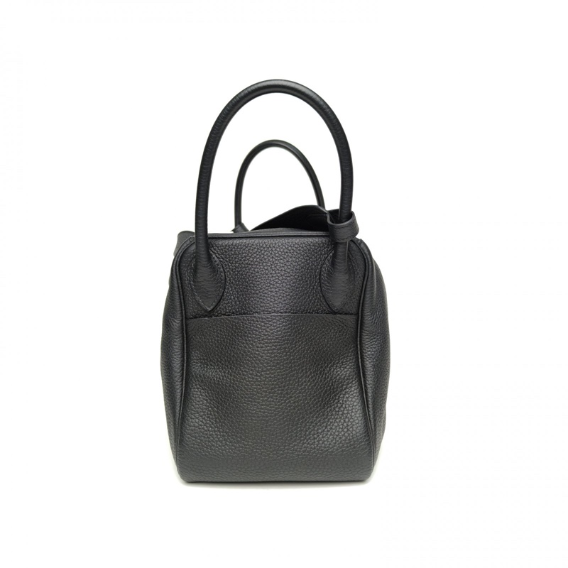 HERMES Lindy30黑色TC皮C刻銀扣-1