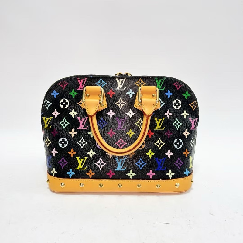 Louis Vuitton • 經典黑三彩老花卯釘貝殼包-3