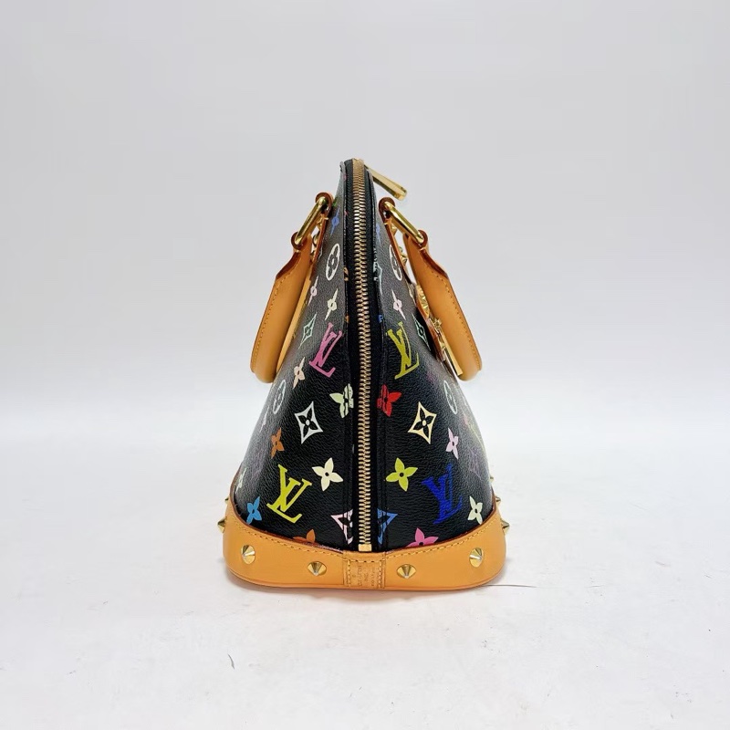 Louis Vuitton • 經典黑三彩老花卯釘貝殼包-4