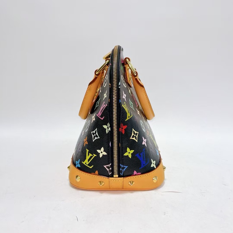 Louis Vuitton • 經典黑三彩老花卯釘貝殼包-5