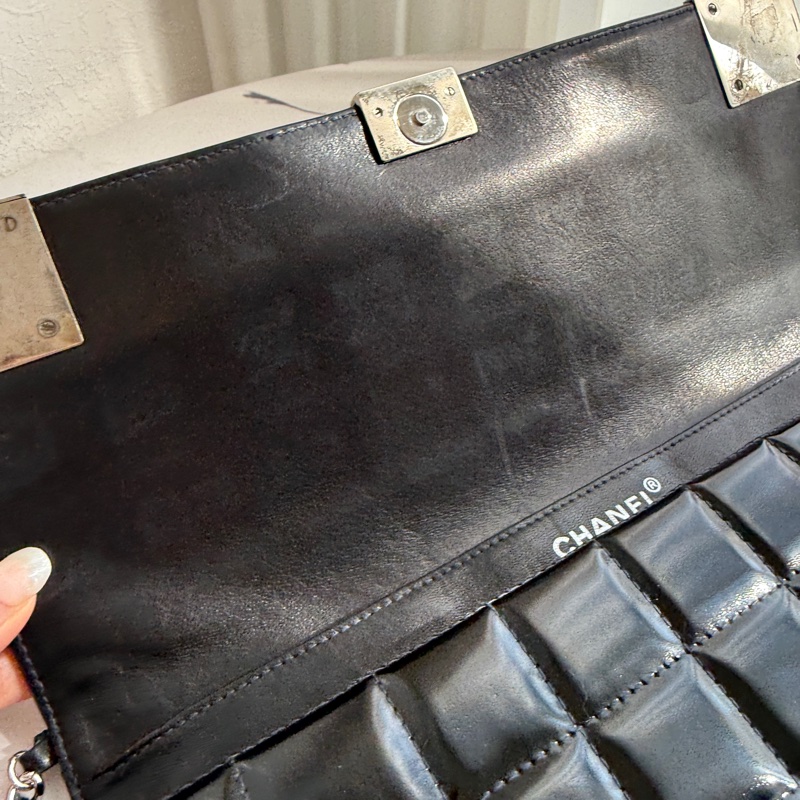 Chanel漆皮晚宴包肩背包-16