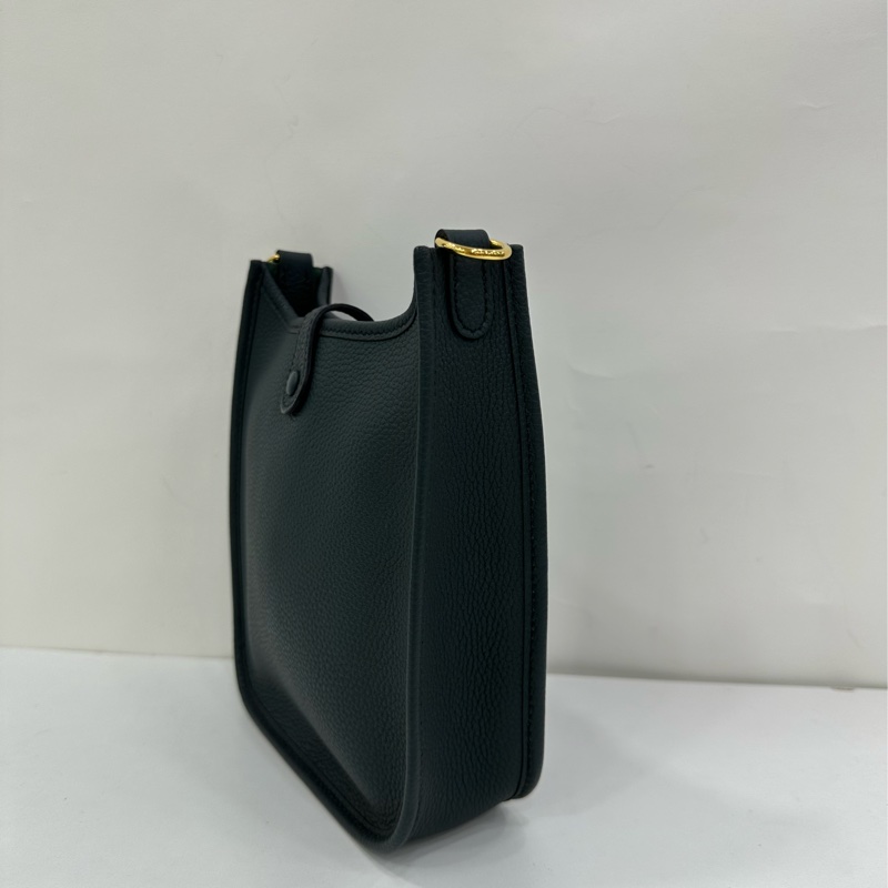 Hermes愛馬仕 mini evelyne 松柏綠金扣 togo皮 U刻-3
