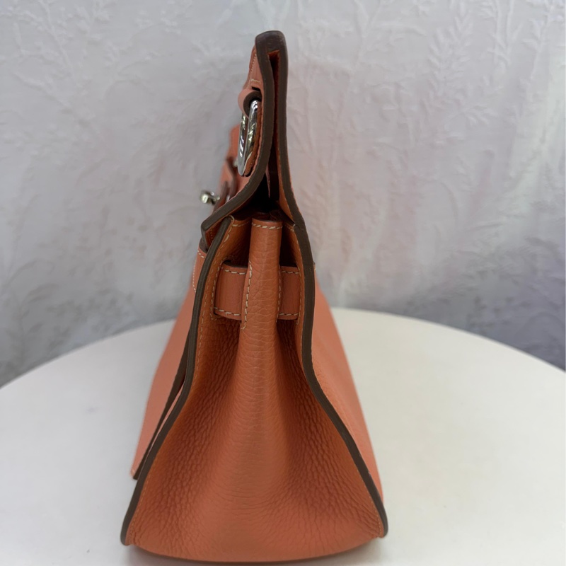 HERMES 愛馬仕 手袋 JYPSIERE 31L5 斜挎包 吉普賽包 蝦肉粉-7