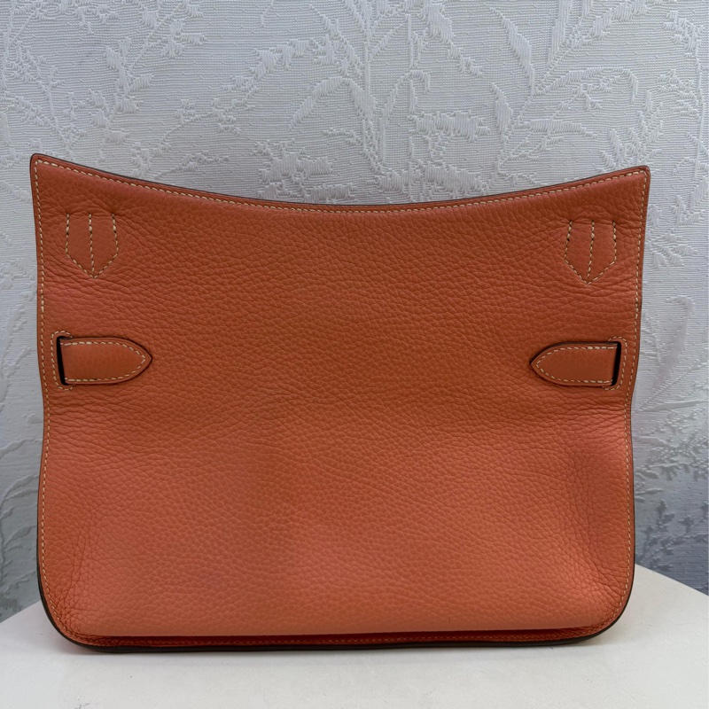 HERMES 愛馬仕 手袋 JYPSIERE 31L5 斜挎包 吉普賽包 蝦肉粉-8