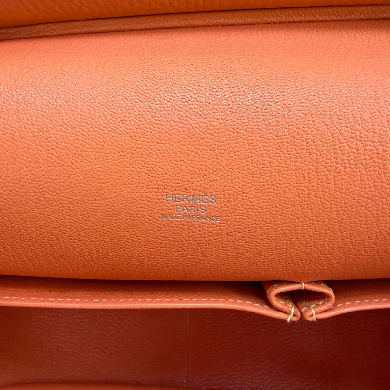 HERMES 愛馬仕 手袋 JYPSIERE 31L5 斜挎包 吉普賽包 蝦肉粉-11