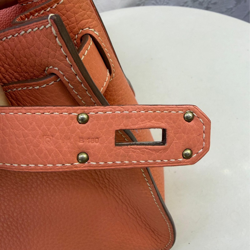 HERMES 愛馬仕 手袋 JYPSIERE 31L5 斜挎包 吉普賽包 蝦肉粉-14